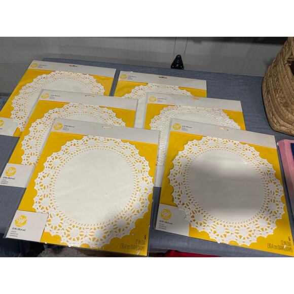 6 Packs of 6- Wilton 6 Count Grease Proof Doilies, 12-Inch, White- 36 Count - Picture 2 of 2